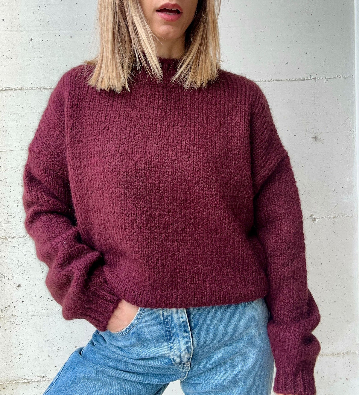 Maglione burgundy