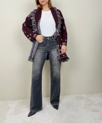 Jeans grigio gamba dritta