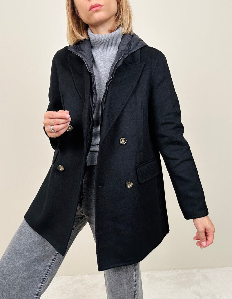 Cappotto col gilet staccabile (più colori