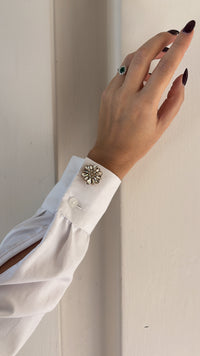 Copri bottoni fiore grande