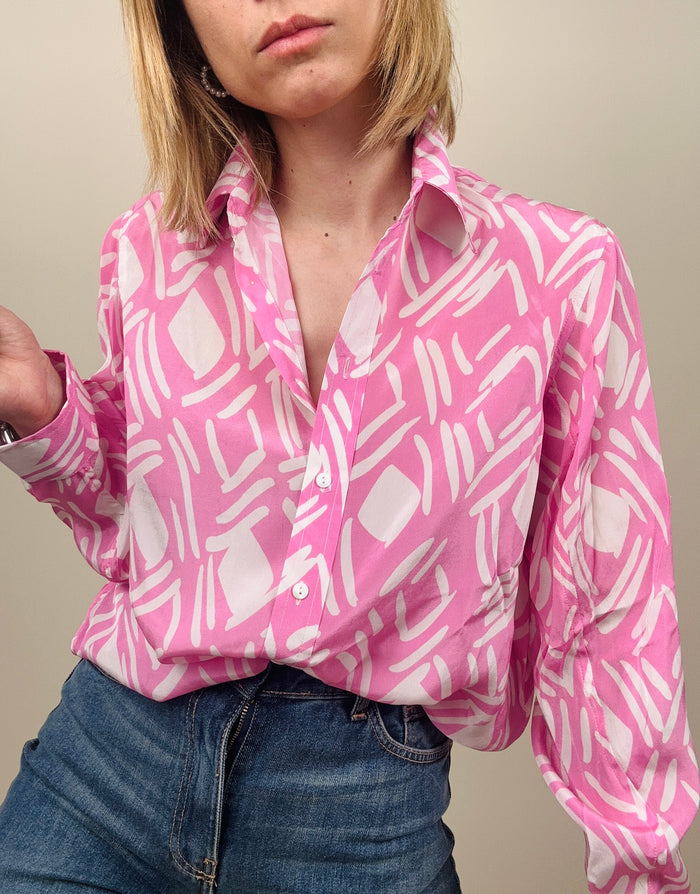 Camicia fantasia geometrica (più colori)