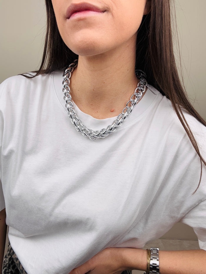 Collana catena avvolta (piu colori)