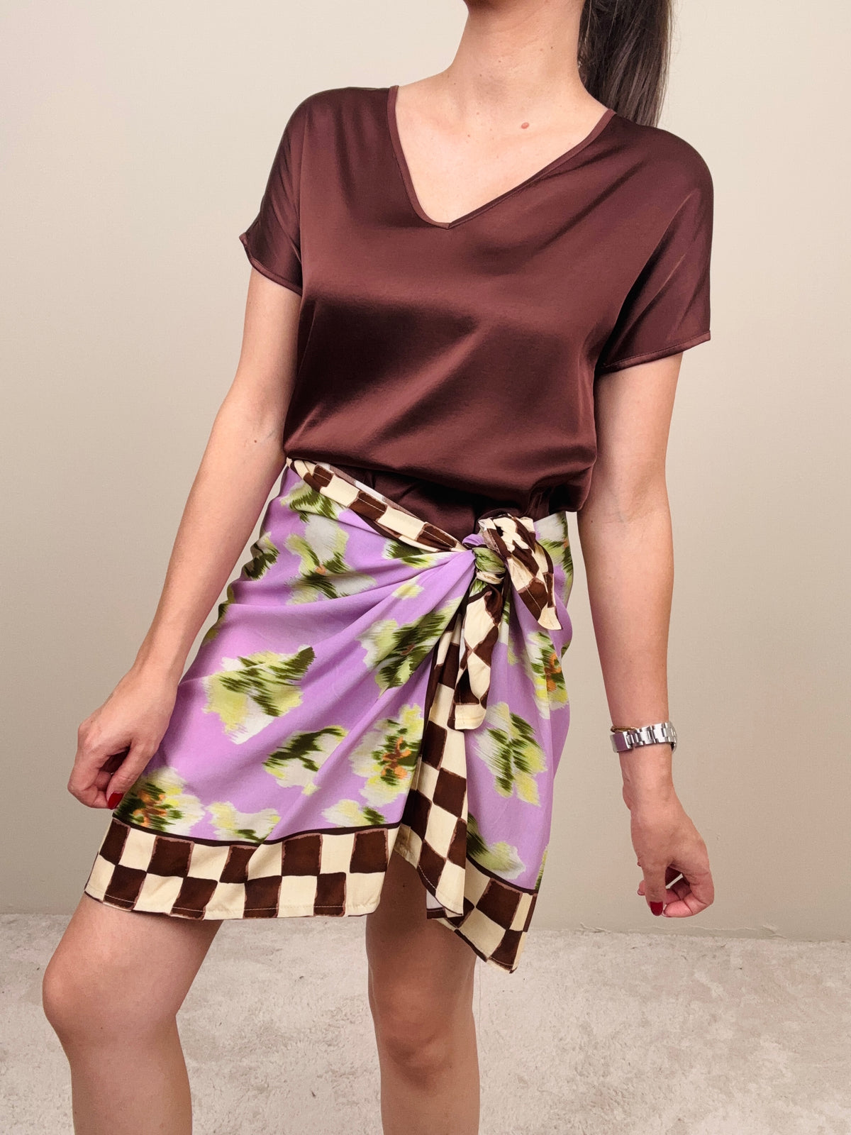 Blusa ciocco scollo a V