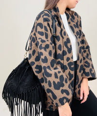 Kimono leopardato