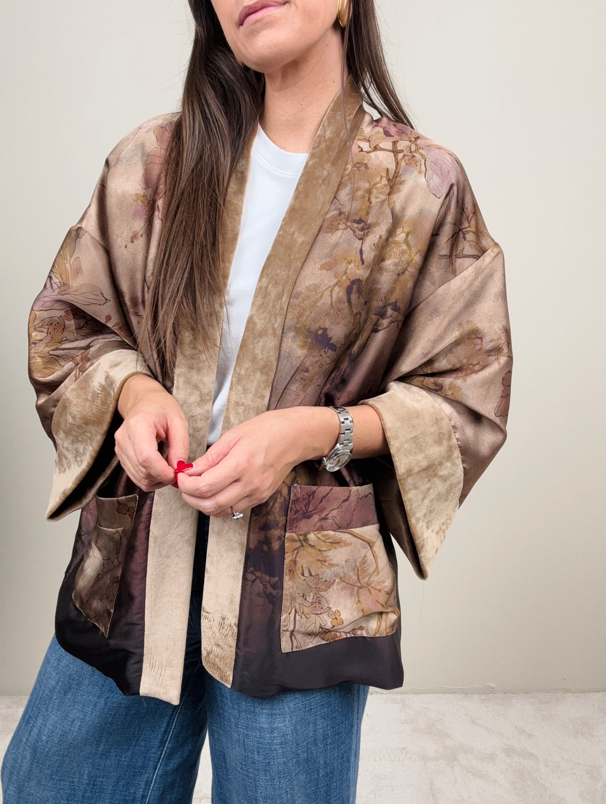 Kimono sui toni della terra