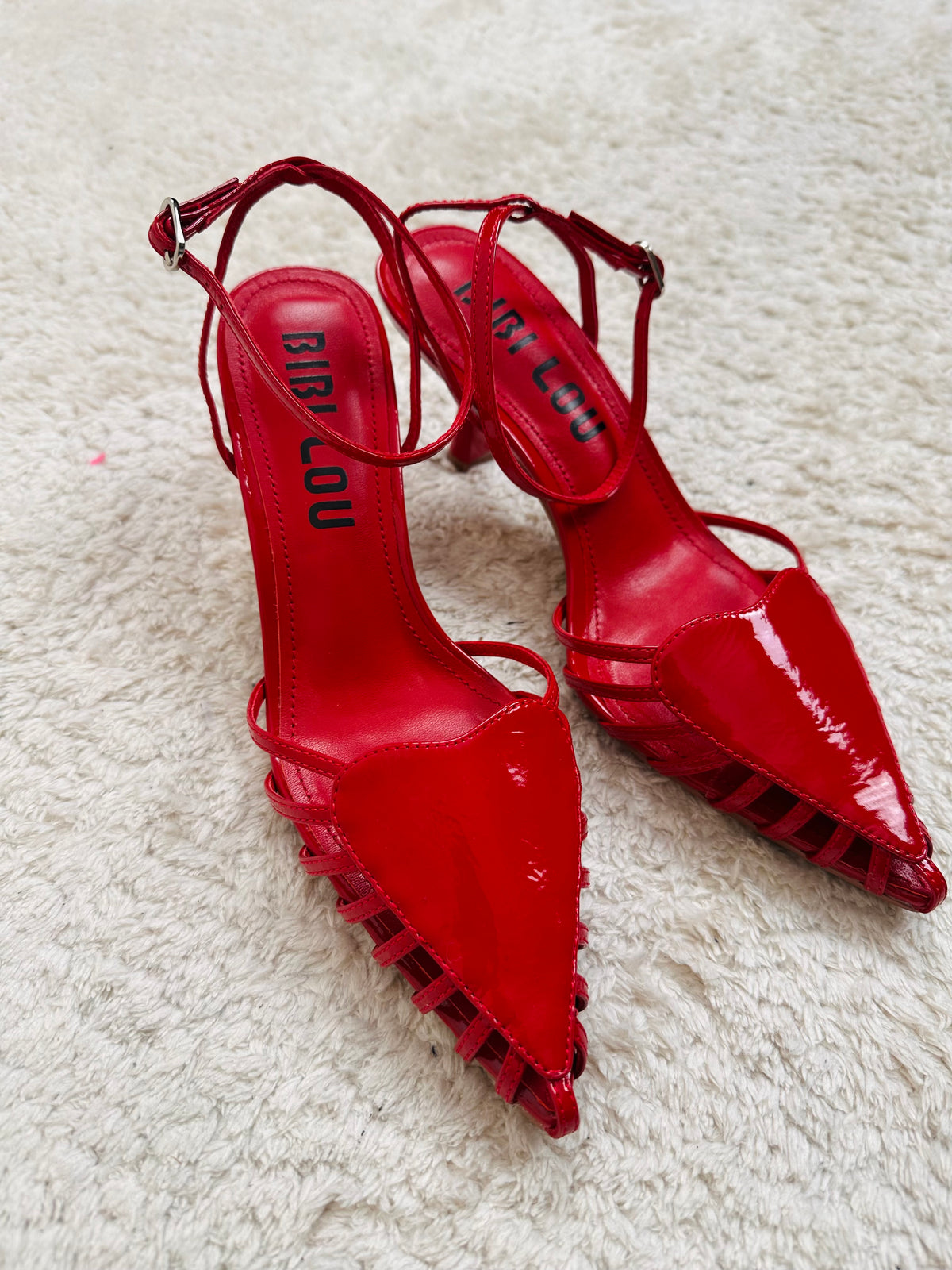 Slingback rossa con cuore