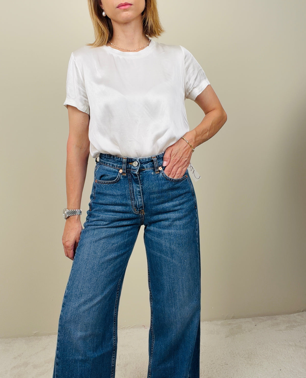 Jeans denim classico gamba dritta
