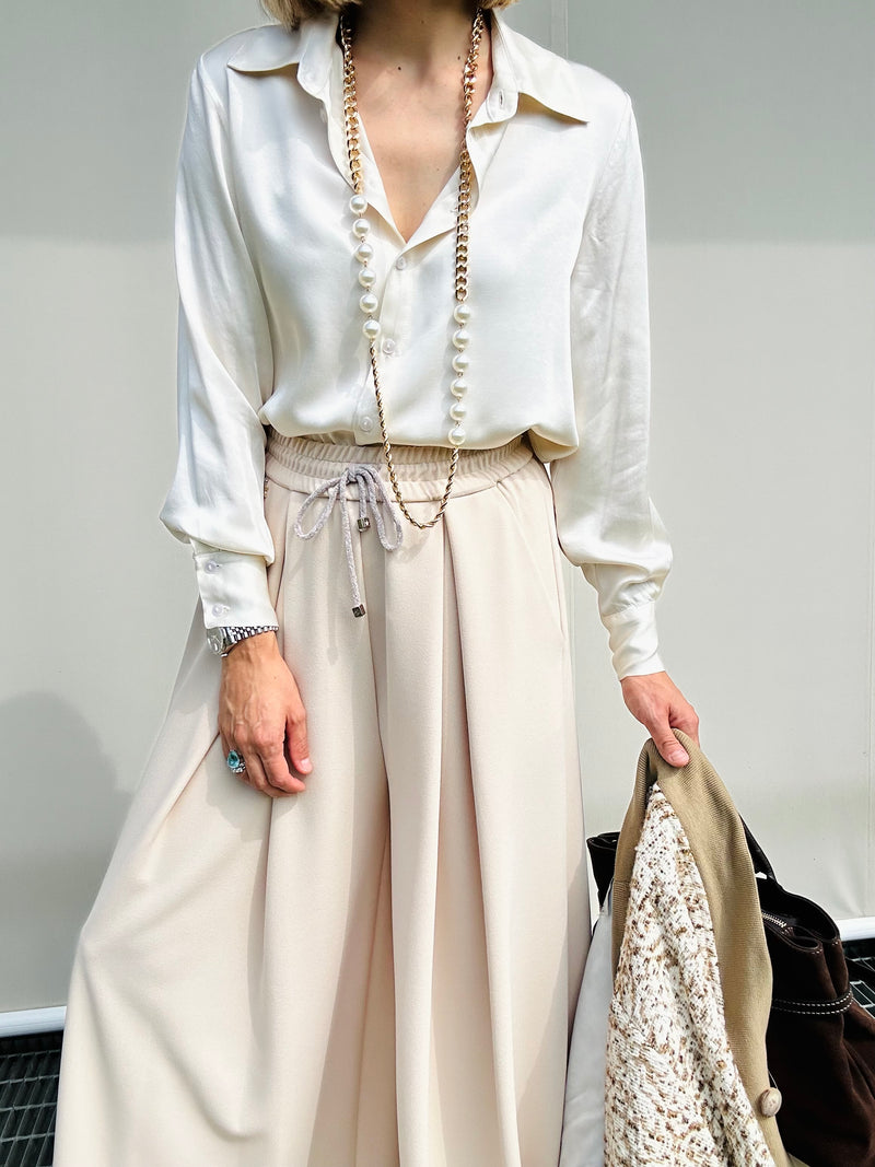 Camicia in viscosa con colletto