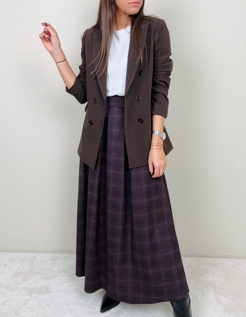 Blazer doppiopetto cioccolato