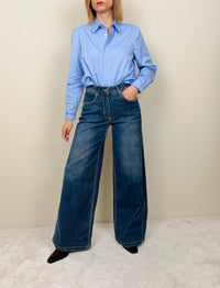 Jeans gamba larga