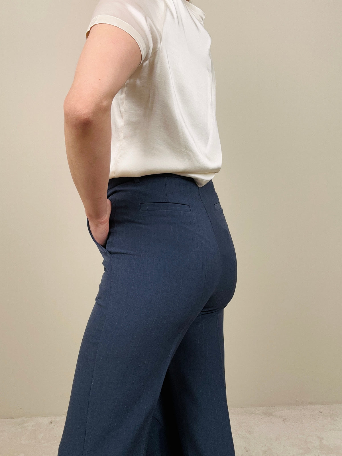 Pantalone sartoriale blu navy