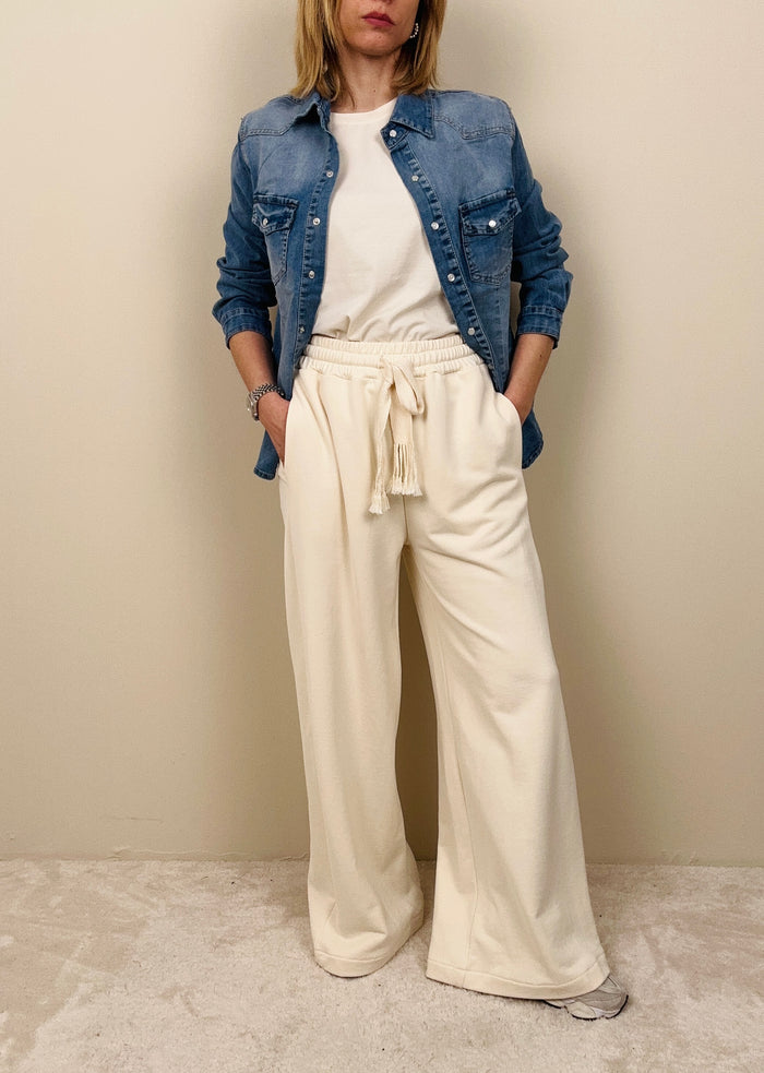 Pantalone ginnico burro