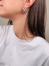 Orecchini cerchio tris (più colori)