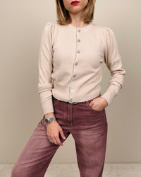 Golfino con bottoni gioiello