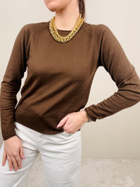 Maglione basic cioccolato