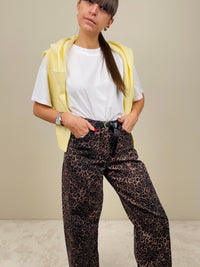 Jeans maculato moro