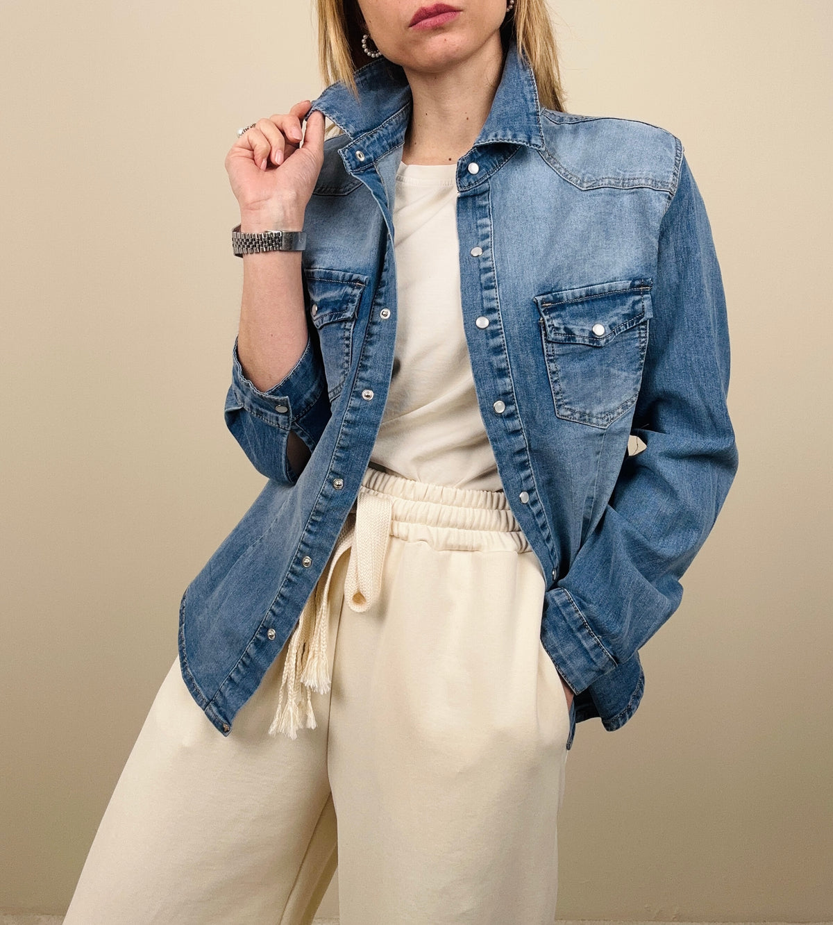 Camicia in jeans slim