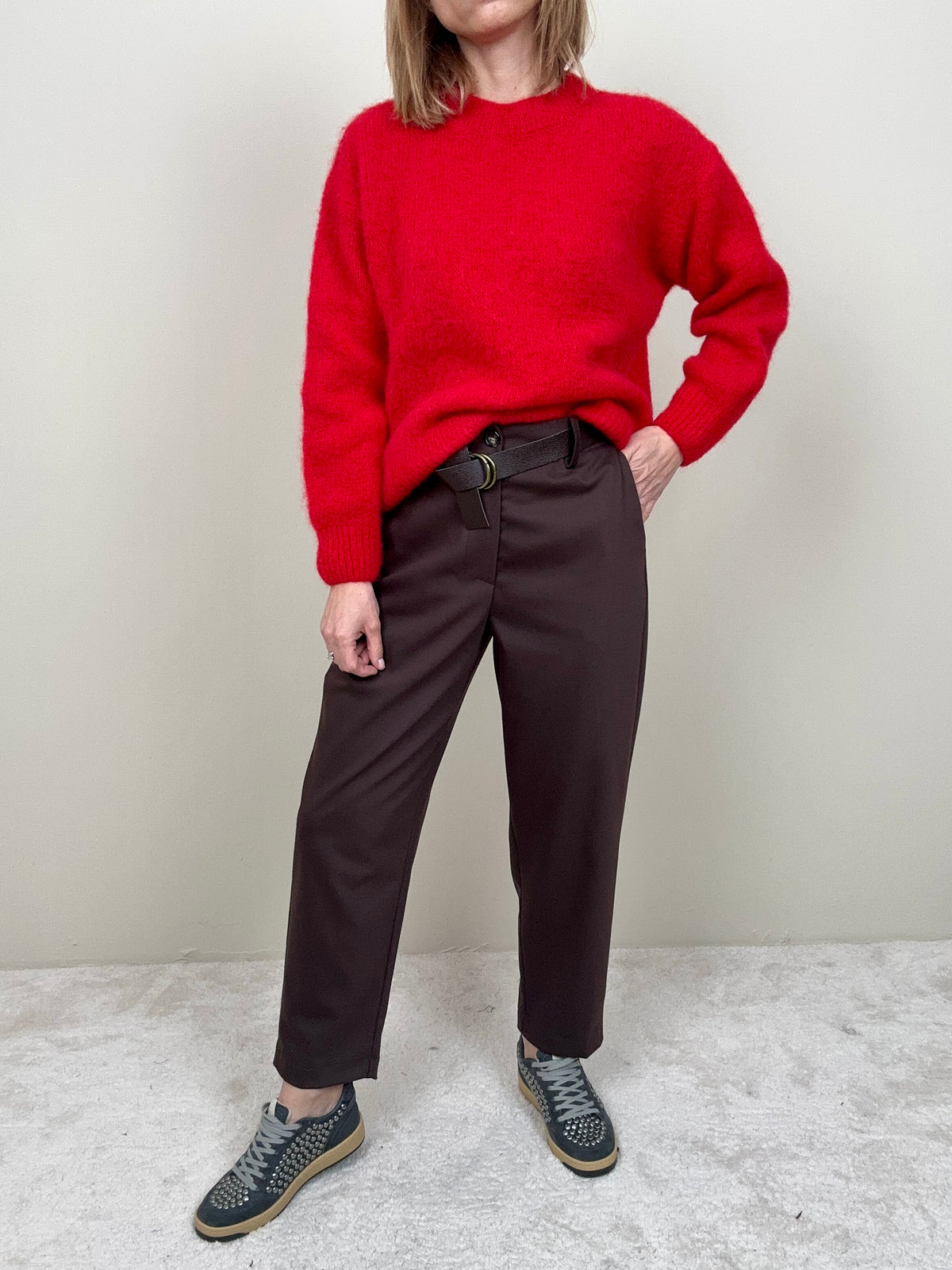 Pantalone basic cioccolato