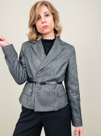 Giacchina grigio con cinturina