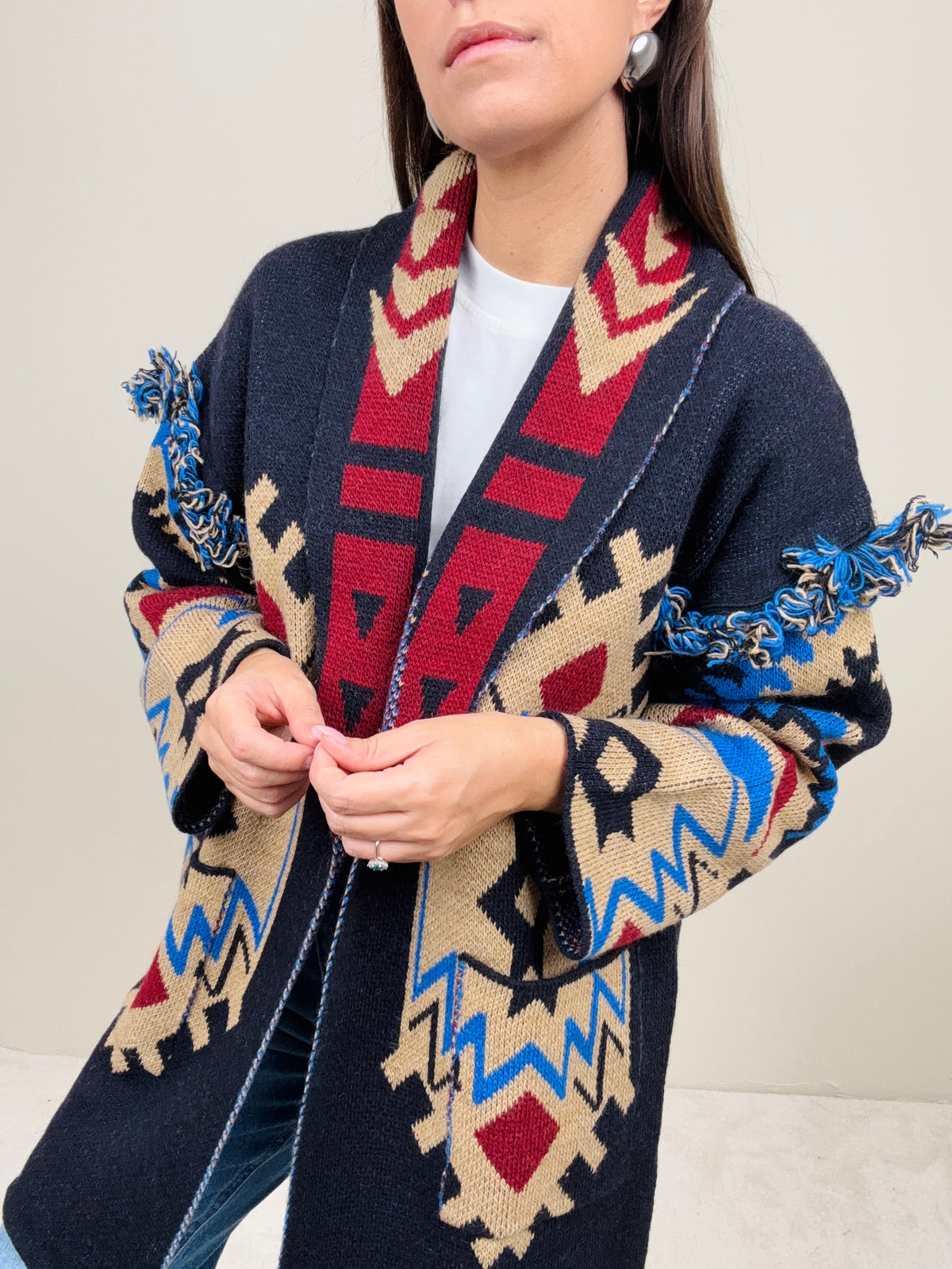 Cardigan Messico blu