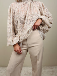 Pantalone palazzo burro