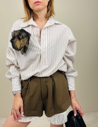 Maxi camicia a righe