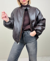 Giacca double-face ecopelle/ecofur