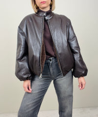 Giacca double-face ecopelle/ecofur