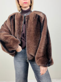 Giacca double-face ecopelle/ecofur